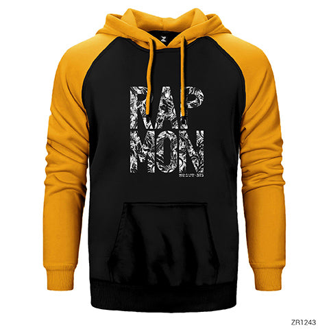 BTS Rap Monster Çift Renk Reglan Kol Sweatshirt / Hoodie