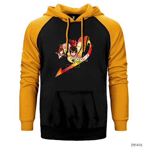 Fair Tail Çift Renk Reglan Kol Sweatshirt / Hoodie