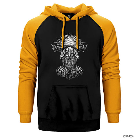 Odin 2 Çift Renk Reglan Kol Sweatshirt / Hoodie