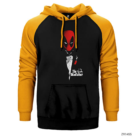 Deadpool The Deadfather Çift Renk Reglan Kol Sweatshirt / Hoodie