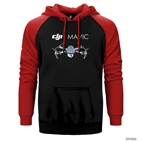 DJI Mavic Pro Çift Renk Reglan Kol Sweatshirt / Hoodie