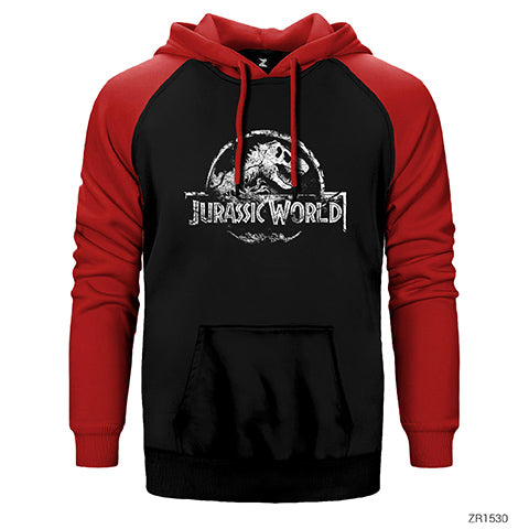 Jurassic Park Older Çift Renk Reglan Kol Sweatshirt / Hoodie