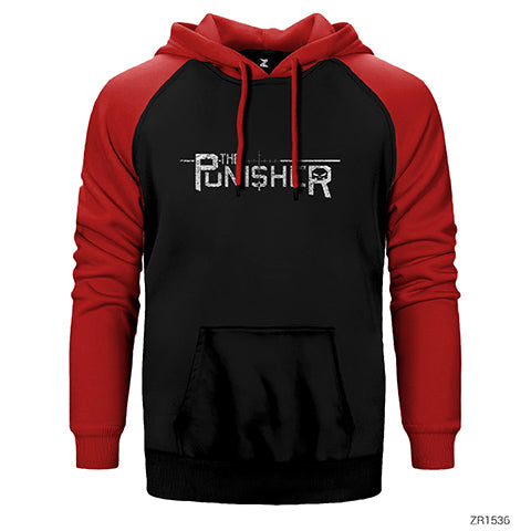 Punisher Aim Çift Renk Reglan Kol Sweatshirt / Hoodie