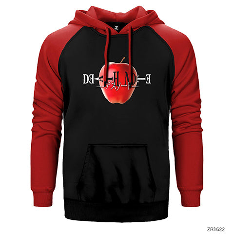 Death Note Apple Çift Renk Reglan Kol Sweatshirt / Hoodie