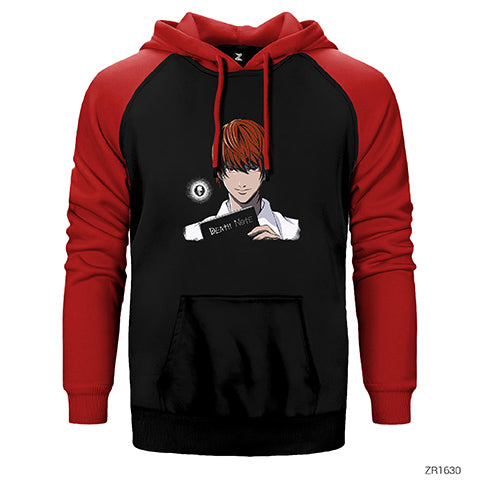 Death Note The Book Çift Renk Reglan Kol Sweatshirt / Hoodie