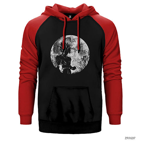 Dragon Ball Z Goku Over 9000 Çift Renk Reglan Kol Sweatshirt / Hoodie