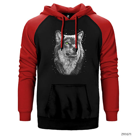 Kurt Wolf Çift Renk Reglan Kol Sweatshirt / Hoodie