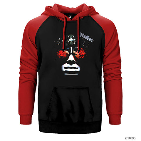 Judas Priest Çift Renk Reglan Kol Sweatshirt / Hoodie