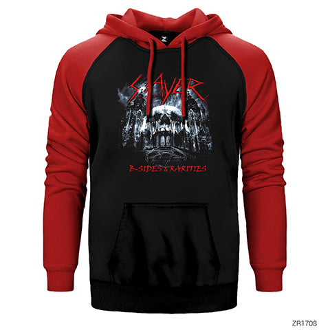 Slayer B-Sides Çift Renk Reglan Kol Sweatshirt / Hoodie