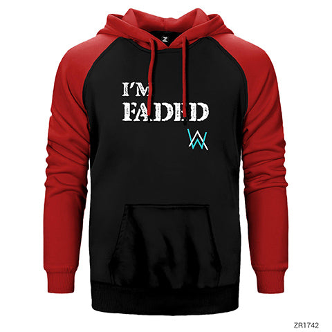 Alan Walker Faded Çift Renk Reglan Kol Sweatshirt / Hoodie