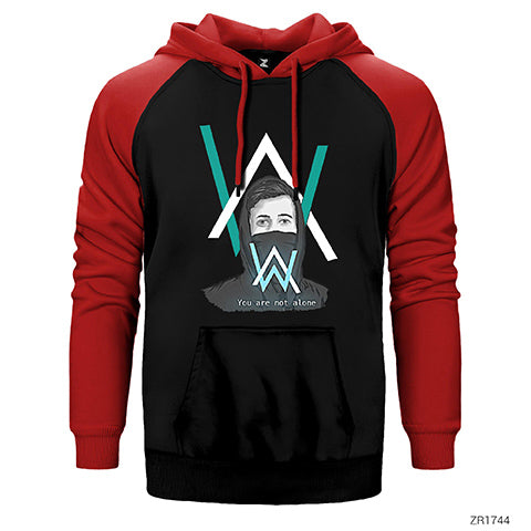 Alan Walker You are Not Alone Çift Renk Reglan Kol Sweatshirt / Hoodie