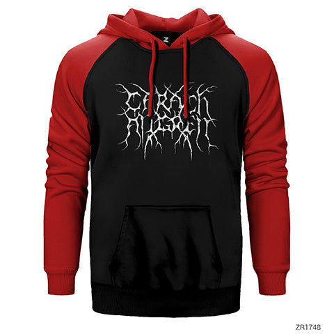 Carach Angren Logo Çift Renk Reglan Kol Sweatshirt / Hoodie