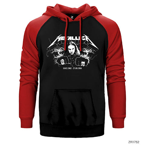 Cliff Burton Punch Çift Renk Reglan Kol Sweatshirt / Hoodie