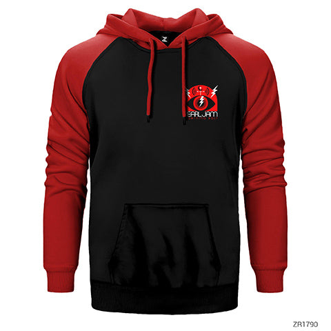 Pearl Jam Lighting Bolt Çift Renk Reglan Kol Sweatshirt / Hoodie
