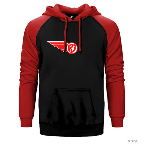 Pearl Jam Wing Çift Renk Reglan Kol Sweatshirt / Hoodie