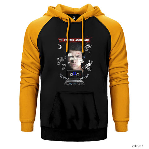 13 Reasons Why Save Çift Renk Reglan Kol Sweatshirt / Hoodie