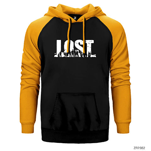 Lost Çift Renk Reglan Kol Sweatshirt / Hoodie