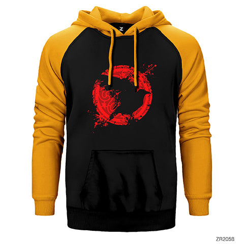Vikings Ragnars Raven Çift Renk Reglan Kol Sweatshirt / Hoodie