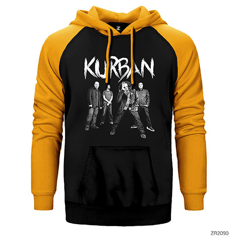 Kurban Grup 2 Çift Renk Reglan Kol Sweatshirt / Hoodie