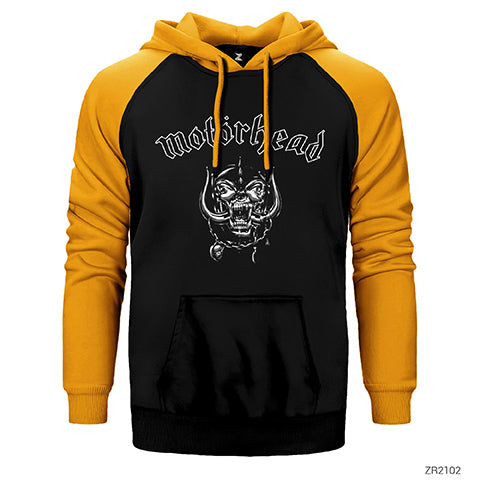 Motörhead Skull England Çift Renk Reglan Kol Sweatshirt / Hoodie