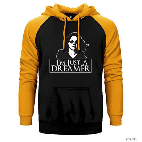 Ozzy Osbourne Im Just A Dreamer Çift Renk Reglan Kol Sweatshirt / Hoodie