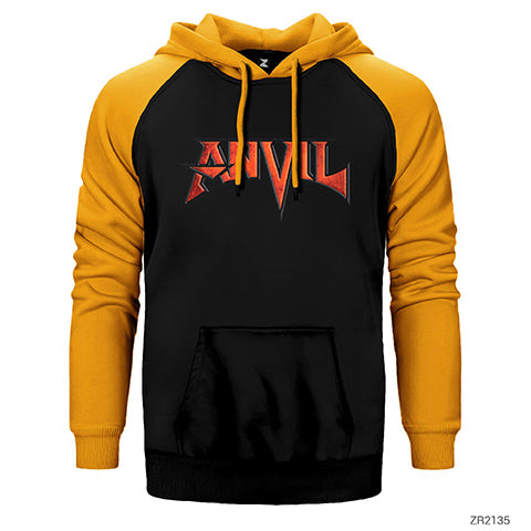Anvil Band Çift Renk Reglan Kol Sweatshirt / Hoodie