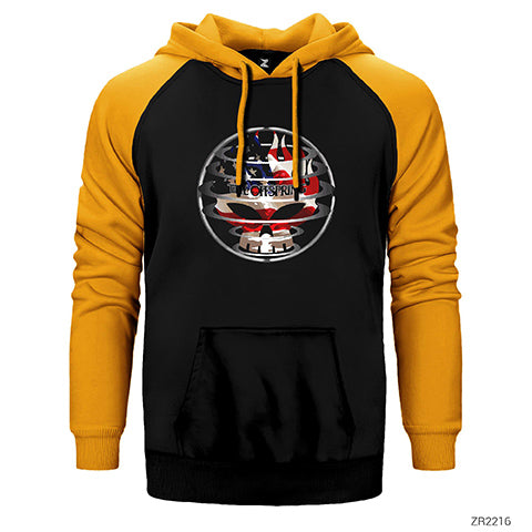 The Offspring Logo 2 Çift Renk Reglan Kol Sweatshirt / Hoodie