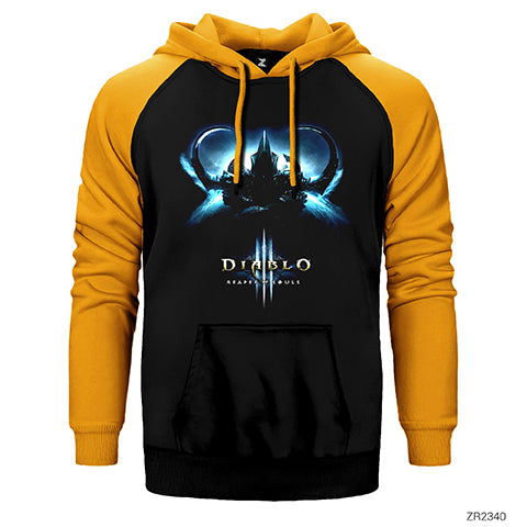 Diablo 3 Reaper of Soul Çift Renk Reglan Kol Sweatshirt / Hoodie