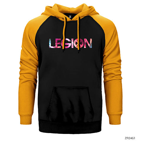 Legion Colors Logo Çift Renk Reglan Kol Sweatshirt / Hoodie