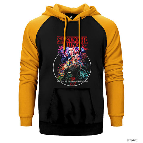 Stranger Things Season 3 Çift Renk Reglan Kol Sweatshirt / Hoodie