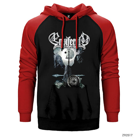 Ensiferum Sword Çift Renk Reglan Kol Sweatshirt / Hoodie