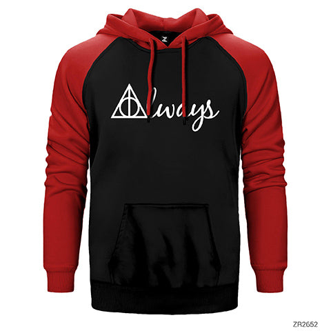 Harry Potter Always Çift Renk Reglan Kol Sweatshirt / Hoodie