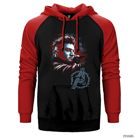 Hawkey Çift Renk Reglan Kol Sweatshirt / Hoodie