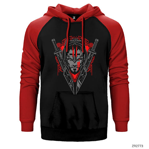 Thor Ragnarok Çift Renk Reglan Kol Sweatshirt / Hoodie