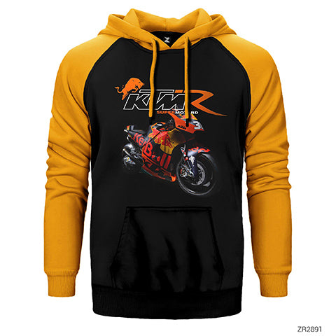 KTM RC16 Çift Renk Reglan Kol Sweatshirt / Hoodie