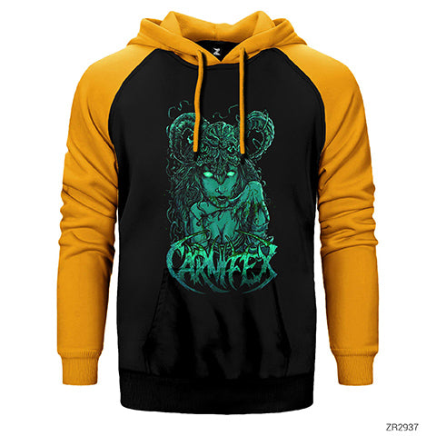 Carnifex Çift Renk Reglan Kol Sweatshirt / Hoodie