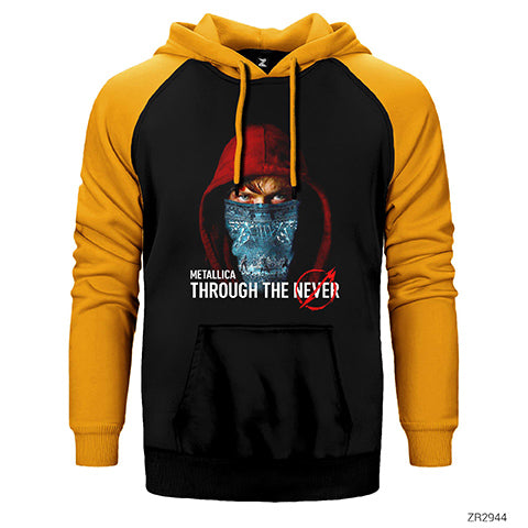 Metallica Trough The Never Çift Renk Reglan Kol Sweatshirt / Hoodie