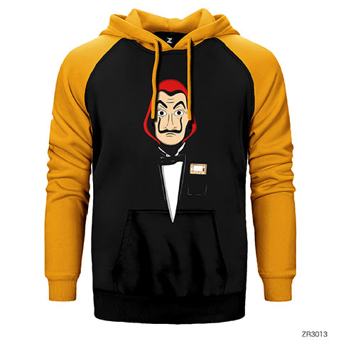 La Casa de Papel Suite Çift Renk Reglan Kol Sweatshirt / Hoodie