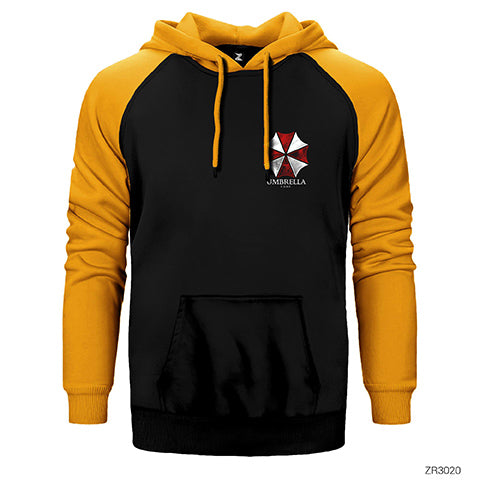 Resident Evil Umbrella Corp Çift Renk Reglan Kol Sweatshirt / Hoodie