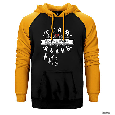 Team Klaus Çift Renk Reglan Kol Sweatshirt / Hoodie