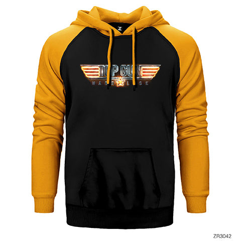 Top Gun Hard Lock Çift Renk Reglan Kol Sweatshirt / Hoodie