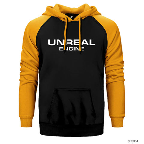 Unreal Engine Çift Renk Reglan Kol Sweatshirt / Hoodie