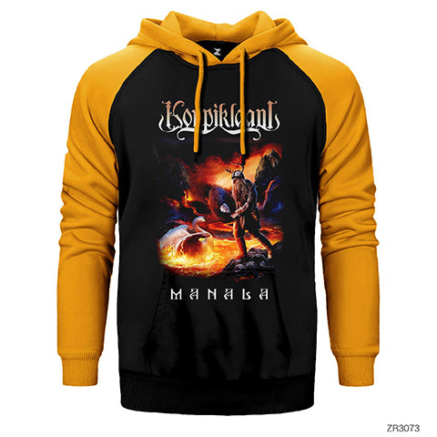 Korpikland Manala Çift Renk Reglan Kol Sweatshirt / Hoodie