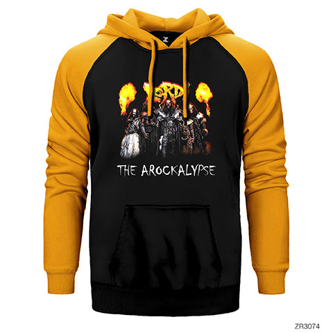 Lordi The Arockalypse Hard Rock Hallelujah Çift Renk Reglan Kol Sweatshirt / Hoodie