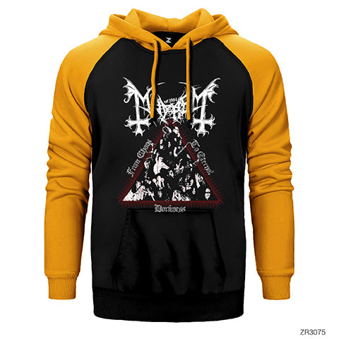 Mayhem from Chaos Çift Renk Reglan Kol Sweatshirt / Hoodie