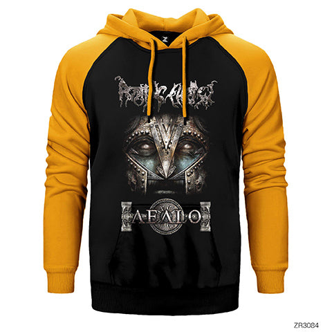 Rotting Christ Aealon Çift Renk Reglan Kol Sweatshirt / Hoodie