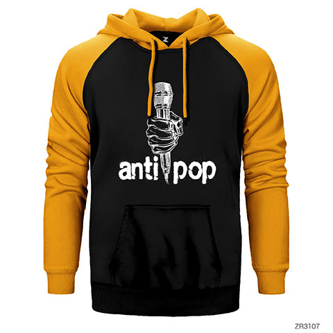 Antipop Çift Renk Reglan Kol Sweatshirt / Hoodie