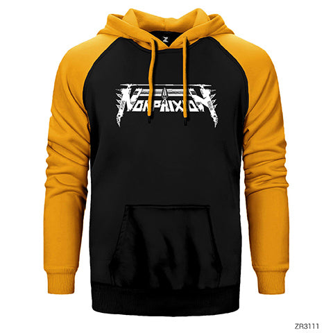 Non Phixion Çift Renk Reglan Kol Sweatshirt / Hoodie