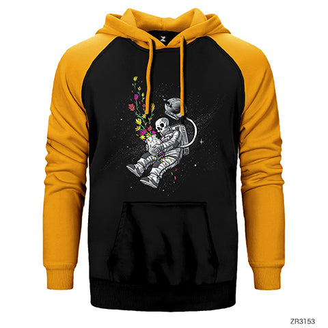 End of Human Çift Renk Reglan Kol Sweatshirt / Hoodie