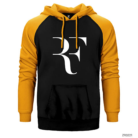 Roger Federer Çift Renk Reglan Kol Sweatshirt / Hoodie
